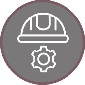 hard hat and cog